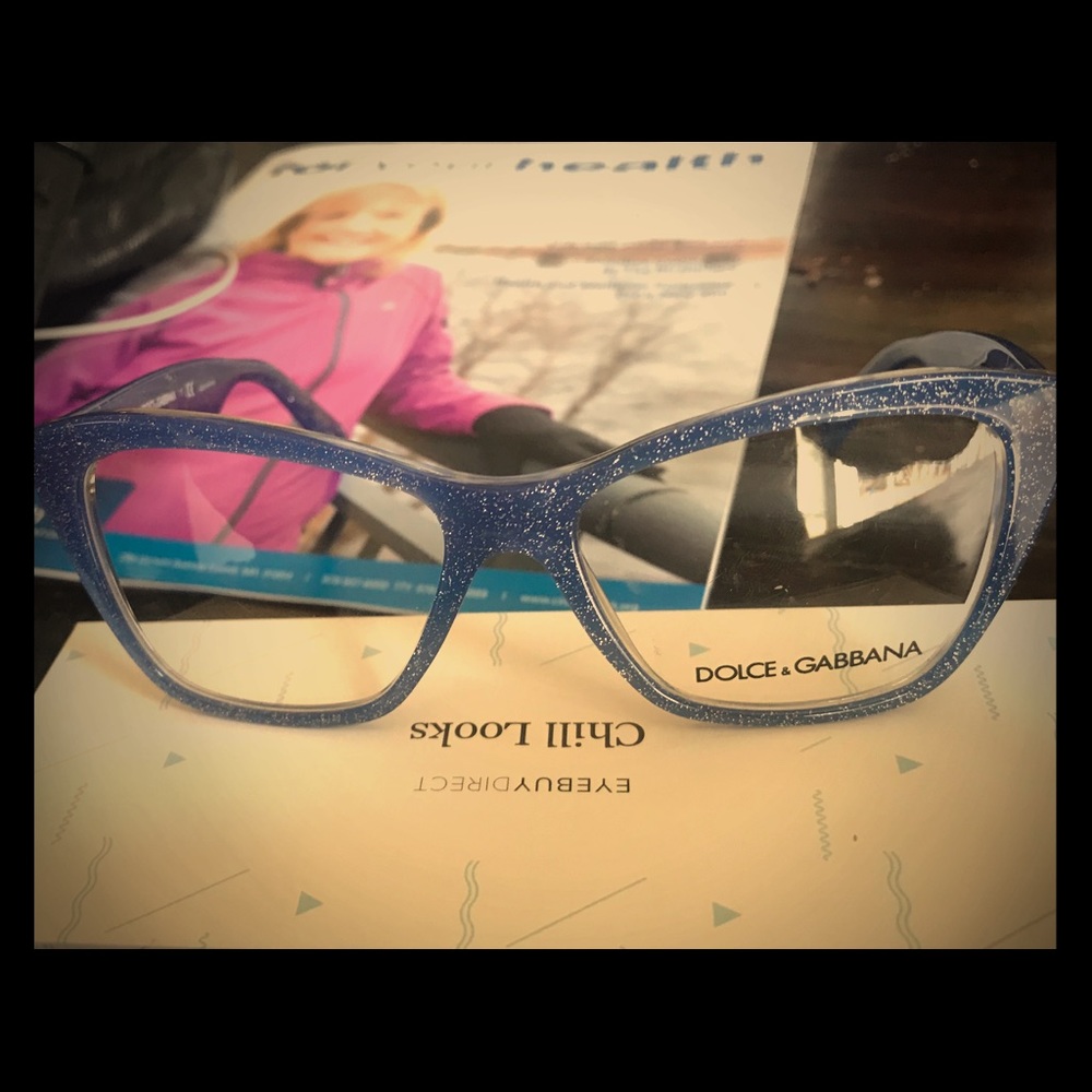 Dolce and gabanna blue eye glasses